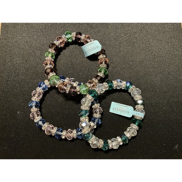 Alexander Kalifano Art Glass Stretch Bracelet - Picture 5 of 5